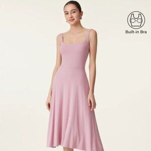 Rose Mauve Square Neck Flowy Midi Dress - Never worn as the color didn't suit me